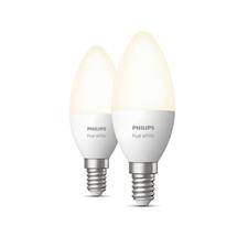 Smart bulb | Philips Hue White 2-pack E14 | Quzo UK