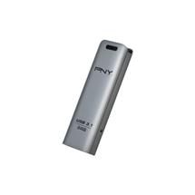 PNY 64GB Elite Steel USB 3.1 Stainless Steel Flash Drive Capless