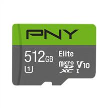 PNY Elite. Capacity: 512 GB, Flash card type: MicroSDXC, Flash memory
