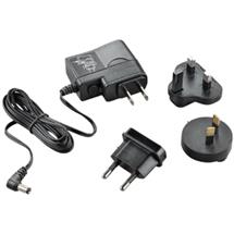 POLY AC Adapter power plug adapter Type C (Europlug) Type D (UK) Black
