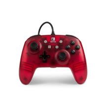 Power A Gaming Controllers | PowerA 1513053 Gamepad Nintendo Switch Analogue USB Red, Translucent
