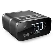 Pure Siesta S6 Clock Analog & Digital Black | Quzo UK