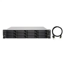 QNAP TLR1200CRP storage drive enclosure HDD/SSD enclosure Black, Grey