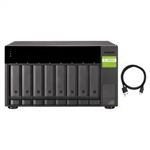 Qnap TL-D800C | QNAP TLD800C storage drive enclosure HDD/SSD enclosure Black, Grey