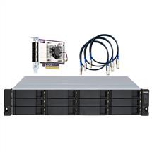 Qnap TL-R1200S-RP | QNAP TLR1200SRP storage drive enclosure HDD/SSD enclosure Black, Grey