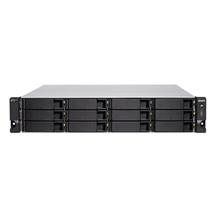 Network Attached Storage  | QNAP TS-h1277XU-RP NAS Rack (2U) Ethernet LAN Black, Grey 3700X