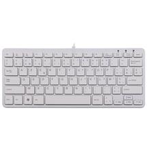 R-Go Tools R-Go Compact Keyboard, AZERTY (BE), white, wired