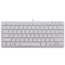 R-Go Tools R-Go Compact Keyboard, QWERTY (UK), white, wired