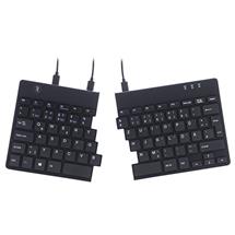 RGo Tools RGo Split Break Ergonomic Keyboard, QWERTZ (DE), black,