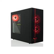 Riotoro CR488 computer case Midi Tower Black, Red | Quzo UK