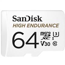 Sandisk High Endurance, 64 GB, MicroSDXC, Class 10, UHSI, 100 MB/s, 40