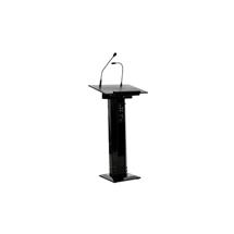 SSLECT2B Lectern With Integrated Audio (Black) | Quzo UK