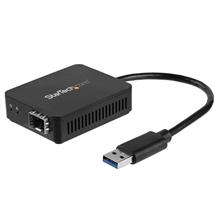 StarTech.com USB 3.0 to Fiber Optic Converter  Compact USB to Open SFP