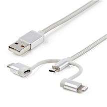 StarTech.com 1 m (3 ft.) USB Multi Charging Cable  USB to MicroUSB or