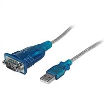 Cables | StarTech.com 1 Port USB to RS232 DB9 Serial Adapter Cable - M/M