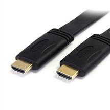 StarTech.com 10 ft Flat High Speed HDMI Cable with Ethernet  Ultra HD