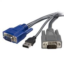 KVM Cables | StarTech.com 10 ft Ultra-Thin USB VGA 2-in-1 KVM Cable