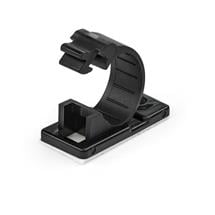 Startech 100 Adhesive Cable Management Clips Black - Network/Ethernet/Office Desk/Computer Cord Org | StarTech.com 100 Adhesive Cable Management Clips Black