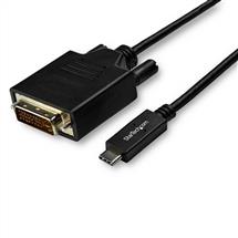 StarTech.com 10ft (3m) USB C to DVI Cable  1080p (Single Link) USB