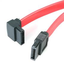 Startech Sata Cables | StarTech.com 12in SATA to Left Angle SATA Serial ATA Cable