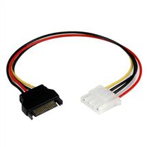 Black, Red, White, yellow | StarTech.com 12in SATA to LP4 Power Cable Adapter - F/M