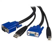 KVM Cables | StarTech.com 15 ft 2-in-1 Universal USB KVM Cable | In Stock
