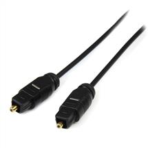 Audio Cables | StarTech.com 15 ft Thin Toslink Digital Optical SPDIF Audio Cable