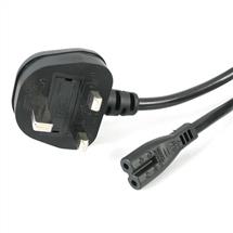 Power Cables | StarTech.com 3ft (1m) UK Laptop Power Cable, BS 1363 to C7, 2.5A 250V,