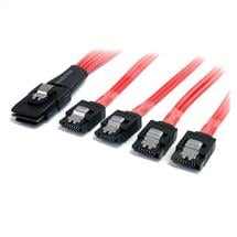 Startech Sata Cables | StarTech.com 1m Serial Attached SCSI SAS Cable  SFF8087 to 4x Latching
