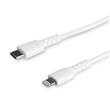 StarTech.com 3 foot (1m) Durable White USBC to Lightning Cable  Heavy