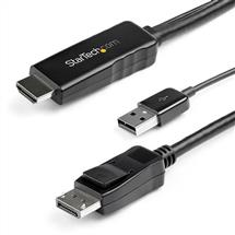 StarTech.com 2m (6ft) HDMI to DisplayPort Cable 4K 30Hz  Active HDMI