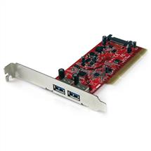 StarTech.com 2 Port PCI SuperSpeed USB 3.0 Adapter Card with SATA