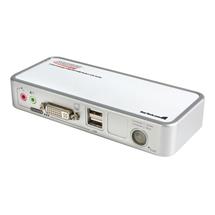 DVI KVM Switch | StarTech.com 2 Port USB DVI with Audio and Cables KVM switch White