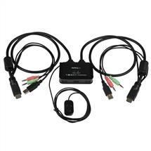 KVM Switch HDMI | StarTech.com 2 Port USB HDMI Cable KVM Switch with Audio and Remote