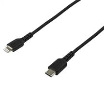 Startech Mobile Phone Cables | StarTech.com 6 foot (2m) Durable Black USBC to Lightning Cable  Heavy