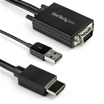 StarTech.com 2m VGA to HDMI Converter Cable with USB Audio Support &