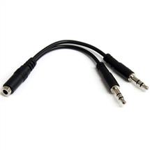 Audio Cables | StarTech.com 3.5mm 4 Position to 2x 3 Position 3.5mm Headset Splitter