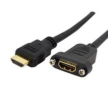 StarTech.com 3ft HDMI Female to Male Adapter, 4K High Speed Panel