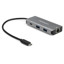 StarTech.com 3 Port USB C Hub with Gigabit Ethernet RJ45 GbE Port  2x