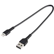 StarTech.com 12inch (30cm) Durable Black USBA to Lightning Cable