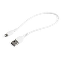 StarTech.com 12inch (30cm) Durable White USBA to Lightning Cable