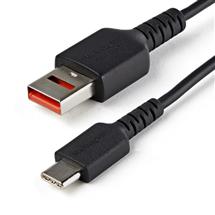 StarTech.com 3ft (1m) Secure Charging Cable – USBA to USBC Data