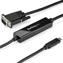 StarTech.com 3ft/1m USB C to VGA Cable  1920x1200/1080p USB Type C to