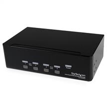 USB KVM Switch | StarTech.com 4 Port Dual DVI USB KVM Switch with Audio & USB 2.0 Hub