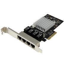 StarTech.com 4Port Gigabit Ethernet Network Card  PCI Express, Intel