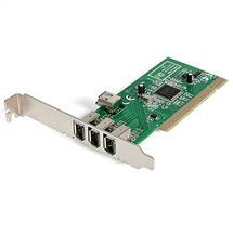 StarTech.com 4 port PCI 1394a FireWire Adapter Card  3 External 1