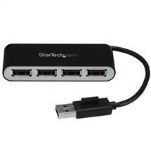 Top Brands | StarTech.com 4-Port Portable USB 2.0 Hub with Built-in Cable