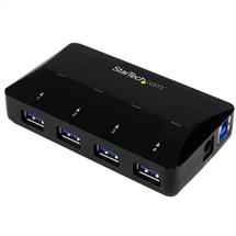 StarTech.com 4Port USB 3.0 Hub plus Dedicated Charging Port  1 x 2.4A