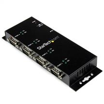 StarTech.com 4 Port USB to DB9 RS232 Serial Adapter Hub – Industrial