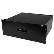 Rack shelf | StarTech.com 4U Black Steel Storage Drawer for 19in Racks and Cabinets